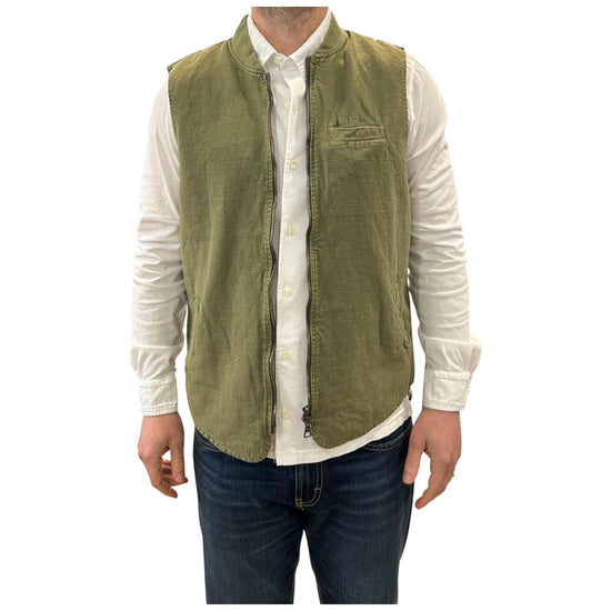 Gilet misto lino Military 6511 MILITARY BL'KER 