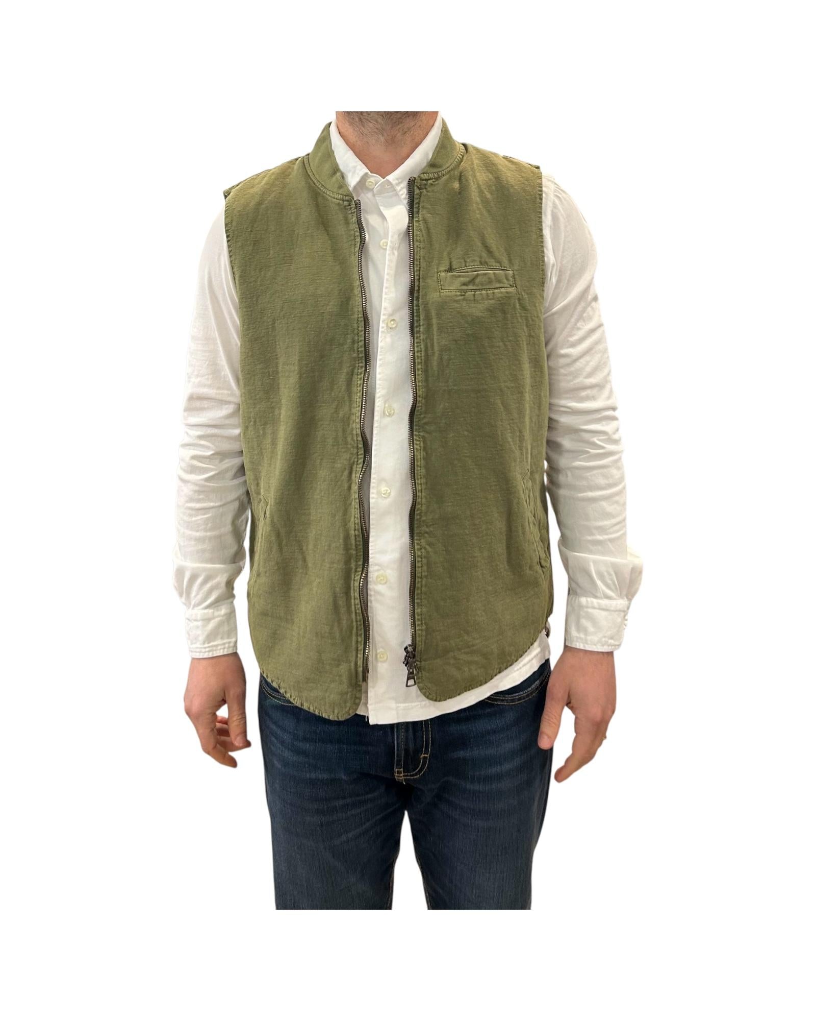 Gilet misto lino Military 6511 MILITARY BL'KER 