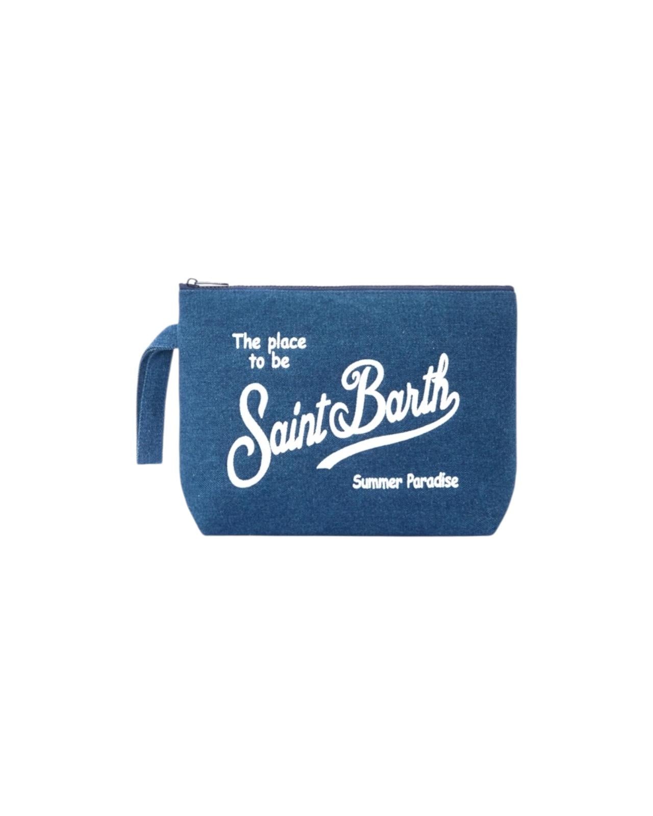 Pochette Aline L Effetto denim ALI0017 00436L MC2 SAINT BARTH 