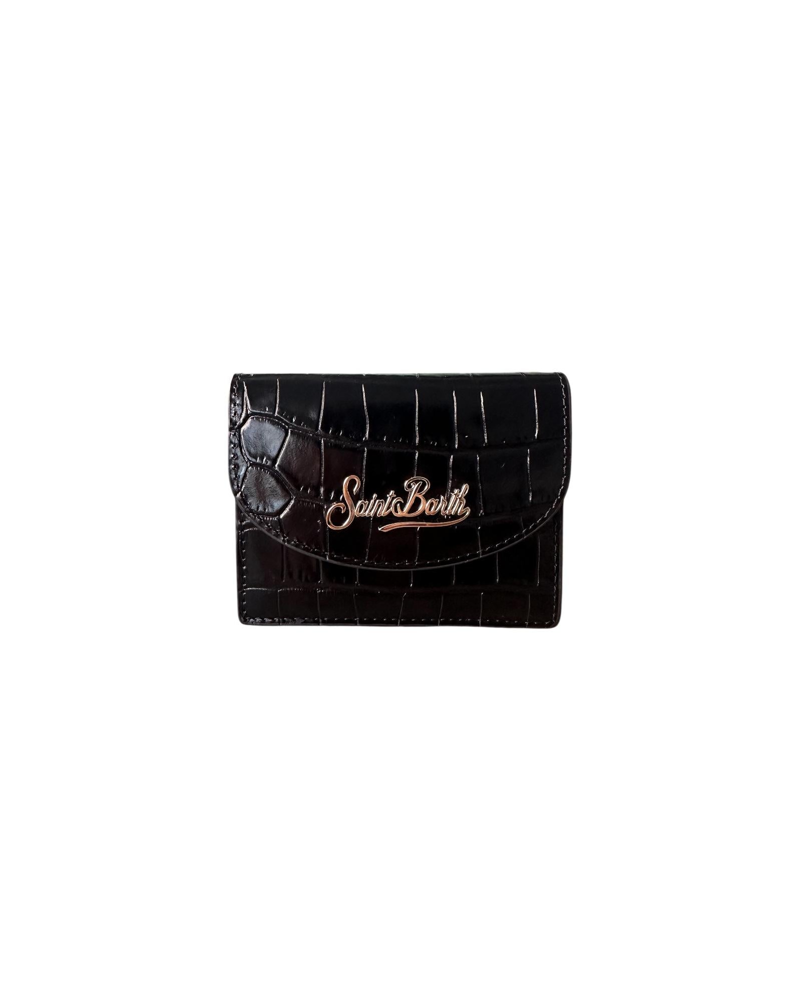 Porta carte printed croco Black CARDH01 00645I MC2 SAINT BARTH 