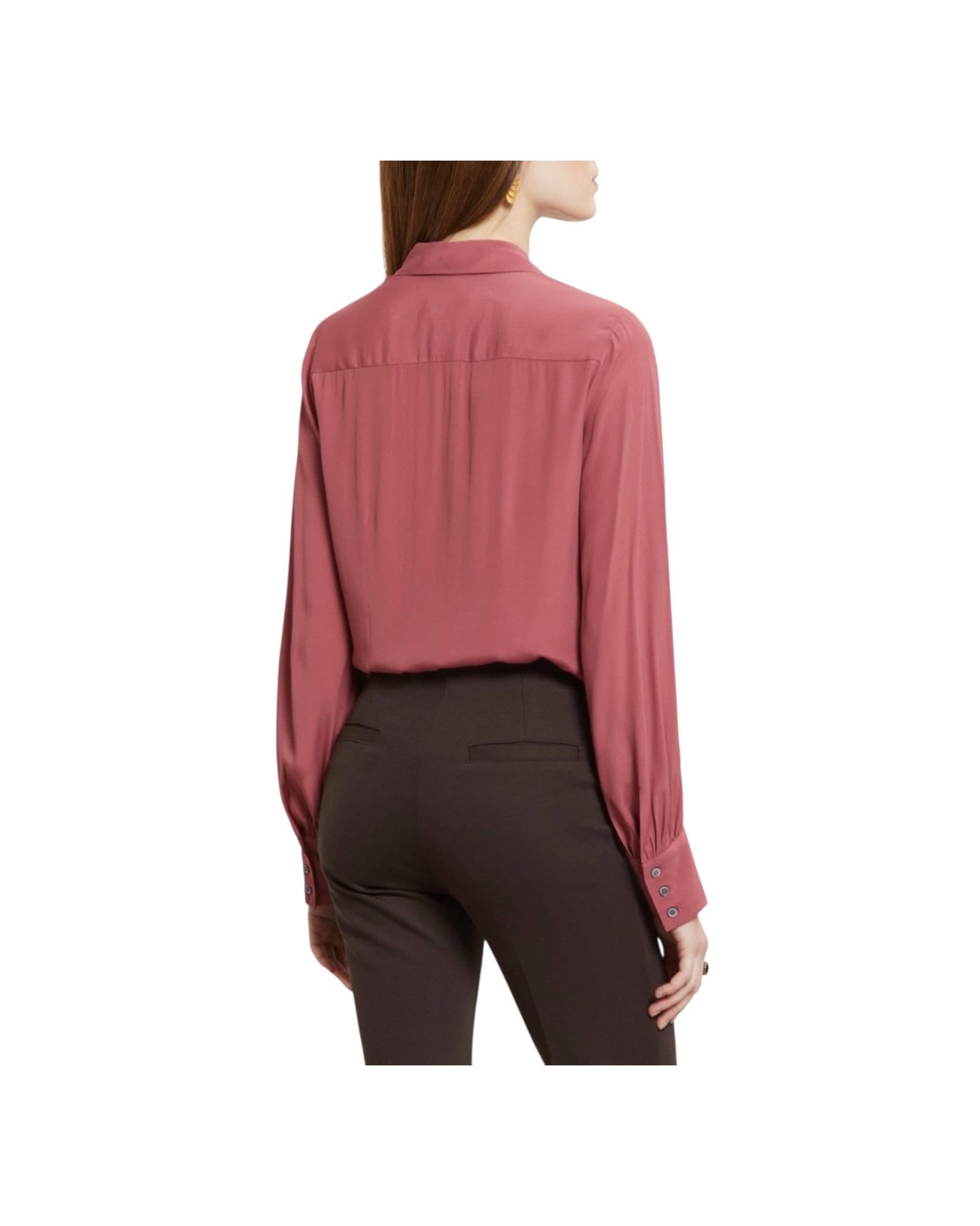 Camicia fluida Mouve Wood BNT DC4986 MOUVE WOOD OTTOD'AME 
