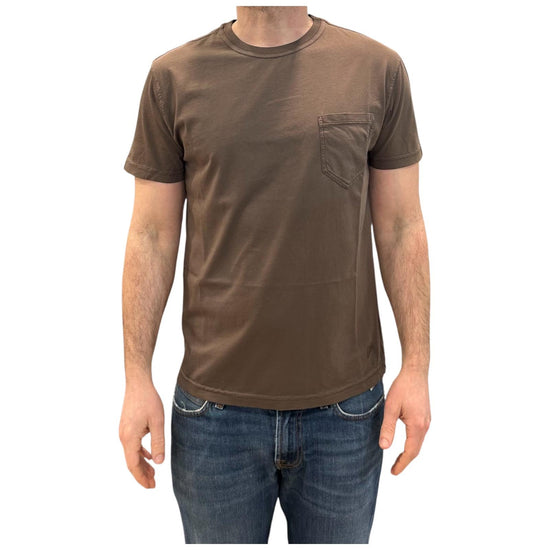 T-shirt Uomo con taschino Brown 1002 BROWN BL'KER 
