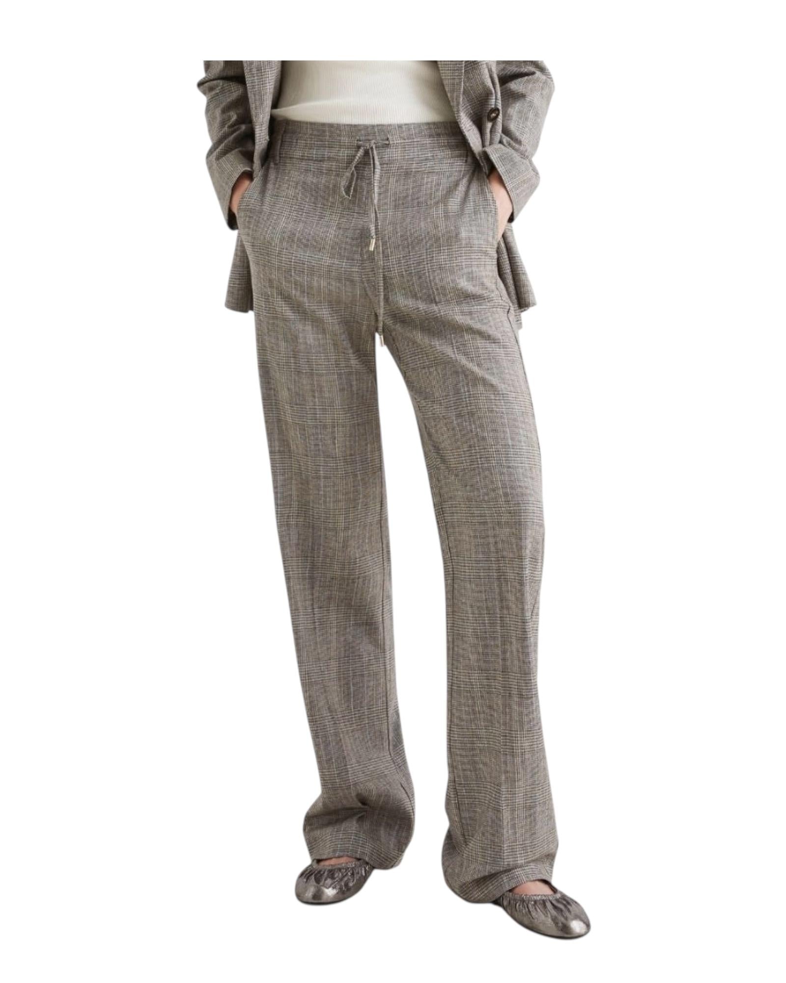 Pantalone in saglia fluida Check ELODIA 001 MARELLA