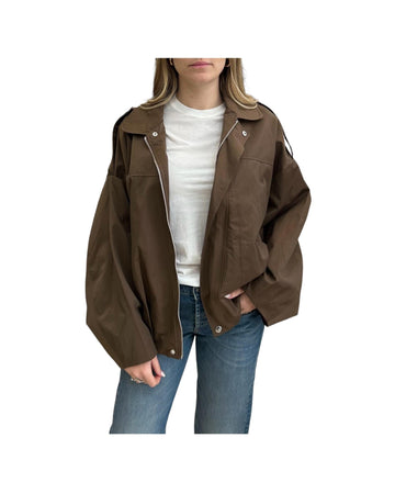 Giacca Over con riprese Marrone V02V0307 MARRONE PHILIA LOFT 