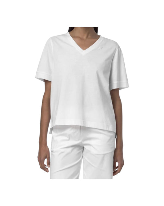 Leda Jersey tinta unita bianco K2148FW 001 K-way 