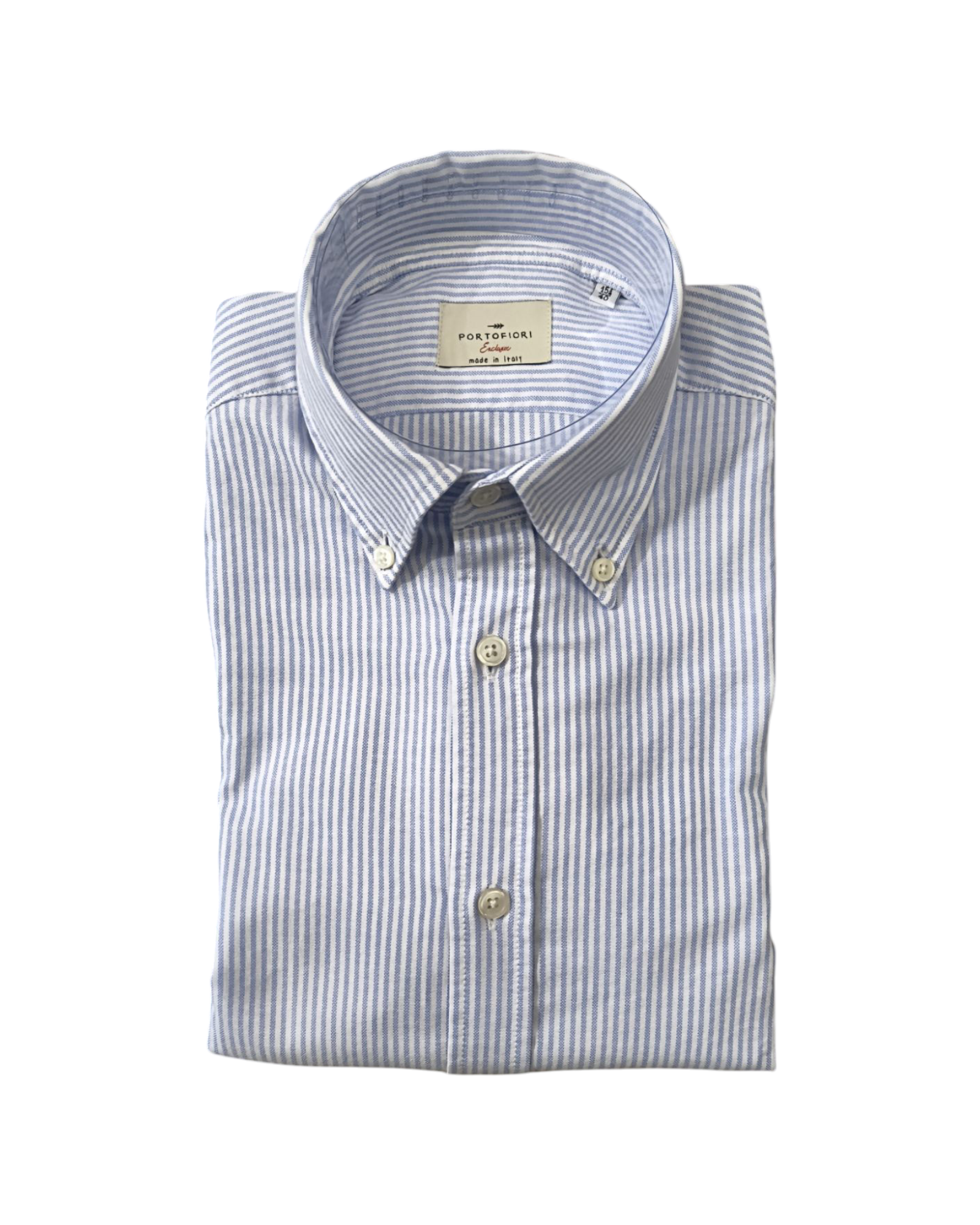 Camicia Uomo in cotone a righe celeste 2830 3803 02 PORTOFIORI 