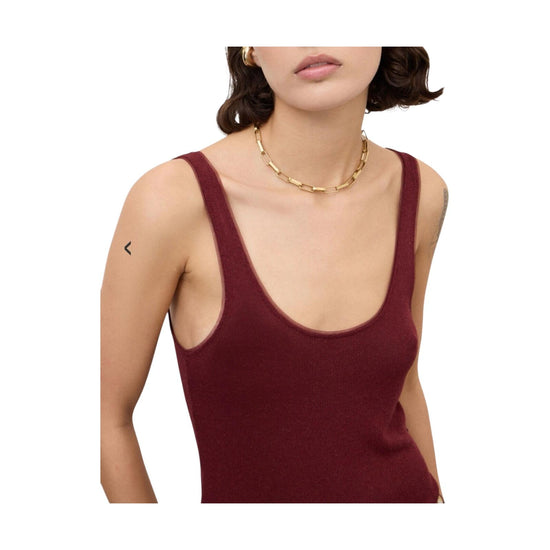Top Crop in misto lino Merlot FSS DT9240 MERLOT OTTOD'AME 
