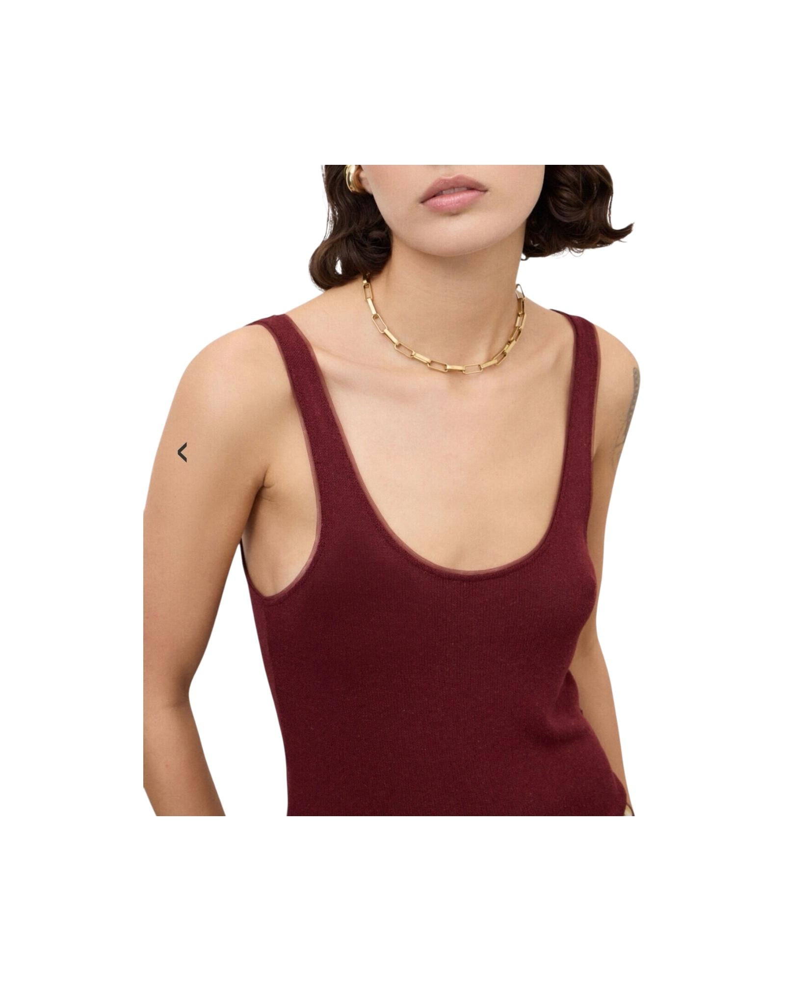 Top Crop in misto lino Merlot FSS DT9240 MERLOT OTTOD'AME 