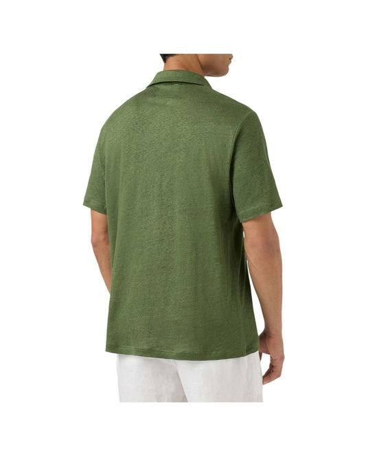 Polo in puro lino Military FRS0001 00144L MC2 SAINT BARTH 