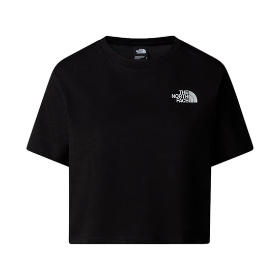 T-shirt Crop Simple Dome Black NF0A87U4 BLACK THE NORTH FACE 