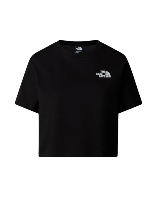 T-shirt Crop Simple Dome Black NF0A87U4 BLACK THE NORTH FACE 