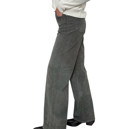 Pantalone Selene Palazzo in velluto Militare SELENE 10 MILITARE God save denim 