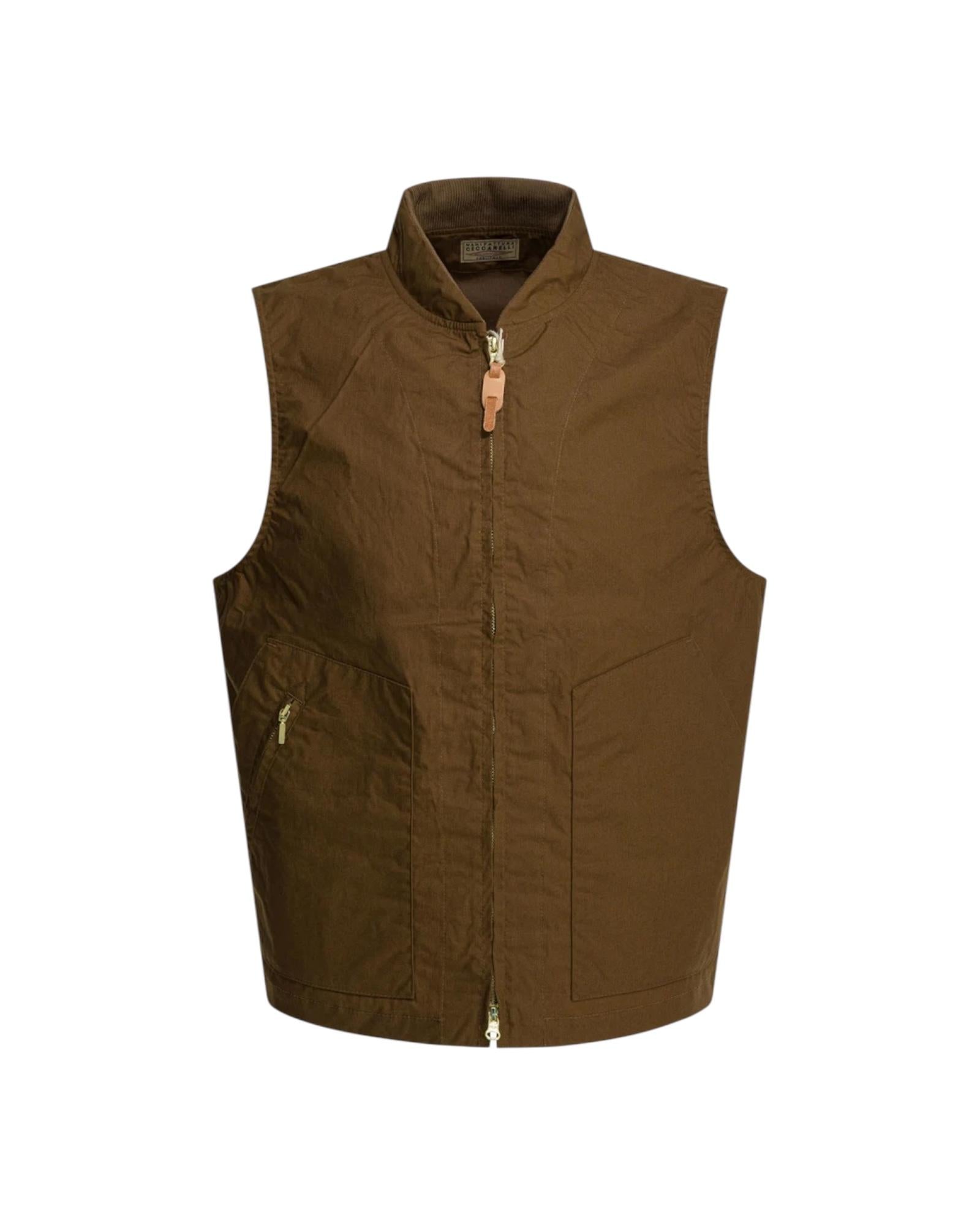 New travel vest Dark tan 6913CE DARK TAN MANIFATTURA CECCARELLI