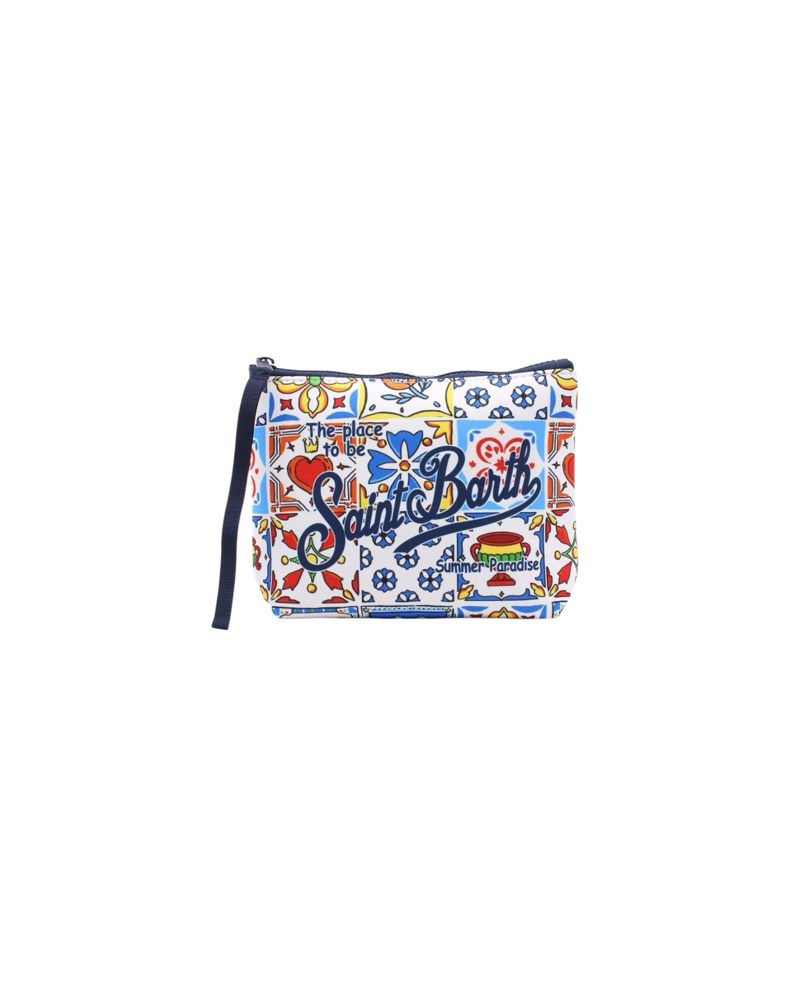 Pochette Aline con stampa Multicolor ALIN001 07705L MC2 SAINT BARTH 