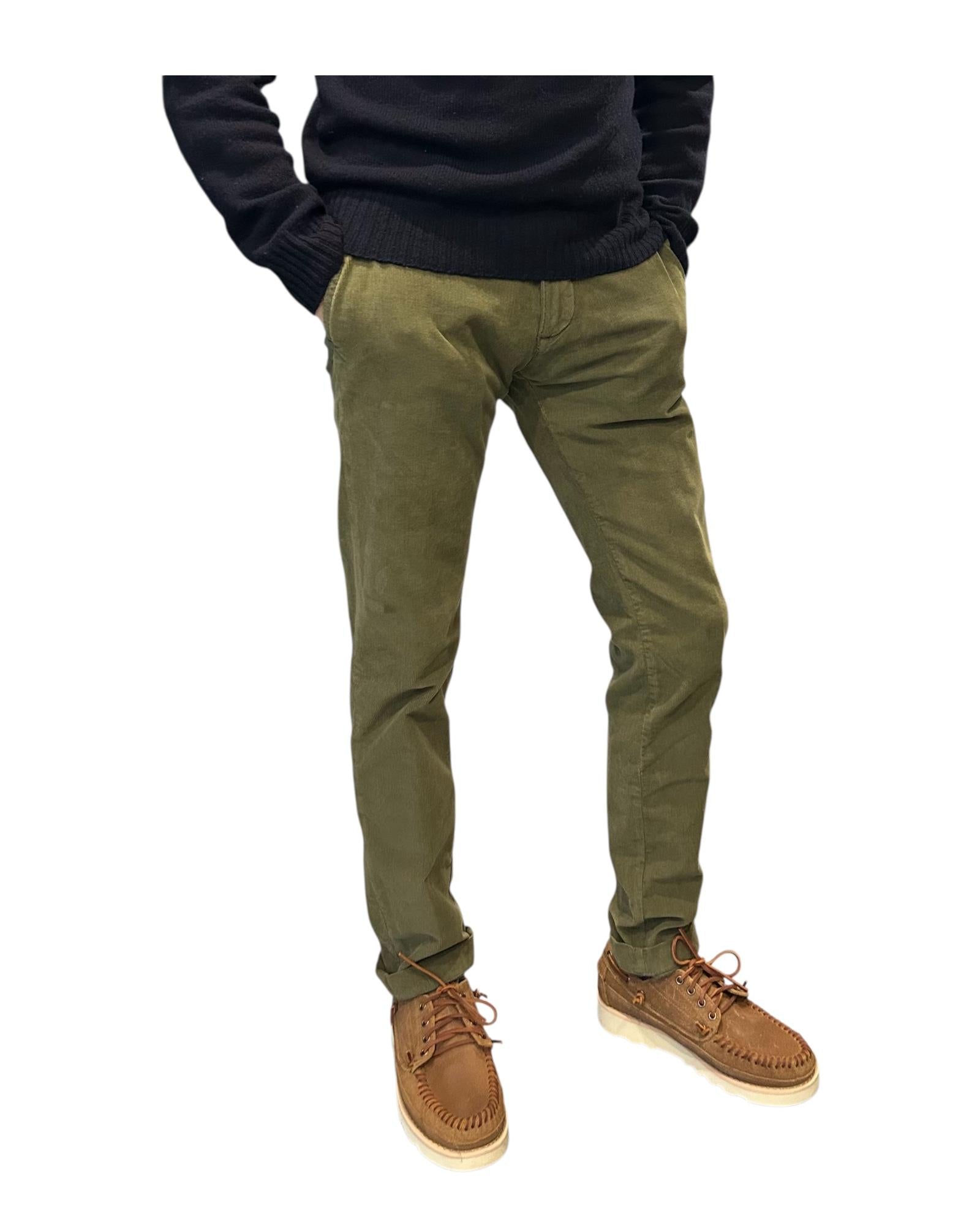 Pantalone Carnaby Velluto mille righe Military 004 CARNABY VELLUTO 1000 RIGHE MILITARY MODFITTERS 