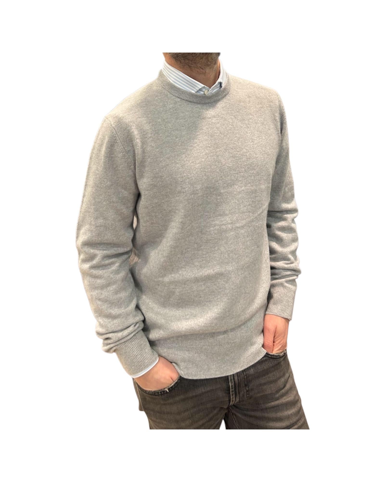Maglione in cashmere Grigio chiaro 87100 111 CAVALIERI MILANO