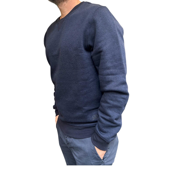 Felpa uomo girocollo Navy W4008 NAVY BL'KER 