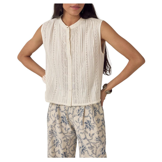 Top Oriane in cotone ORIANE BLANC MAISON HOTEL 
