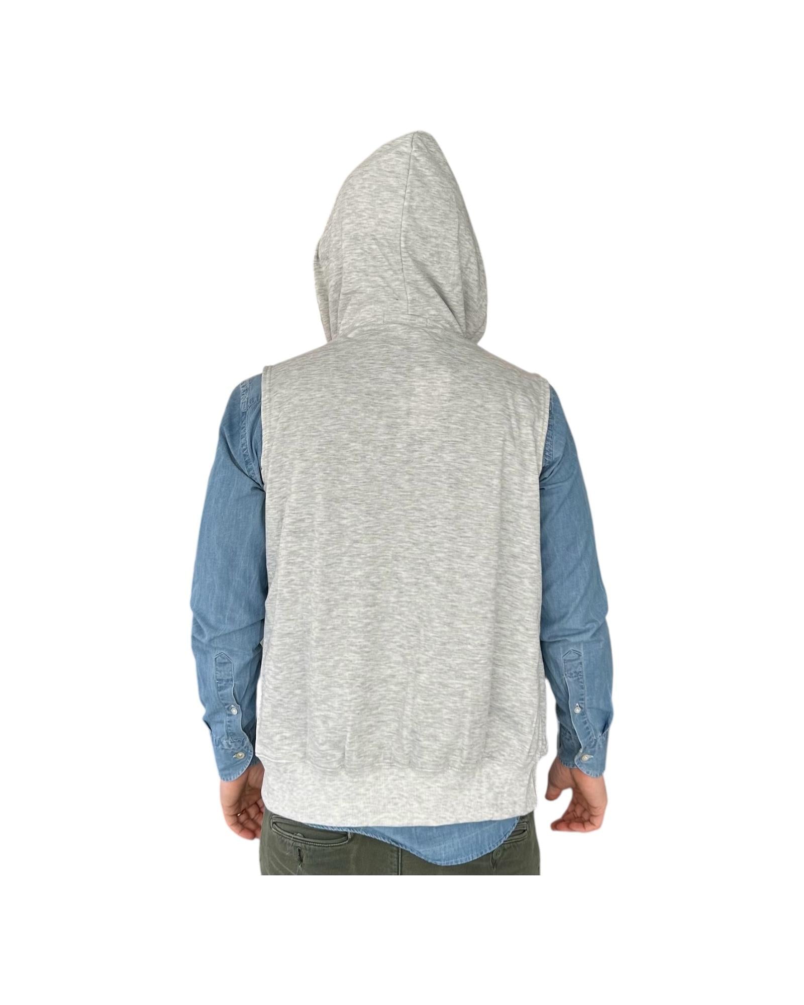 Gilet con cappuccio grigio 503 GRIGIO RE.VI.VAL 