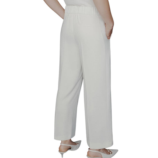 Pantalone in envers satin Bianco GRACE 001 MARELLA 