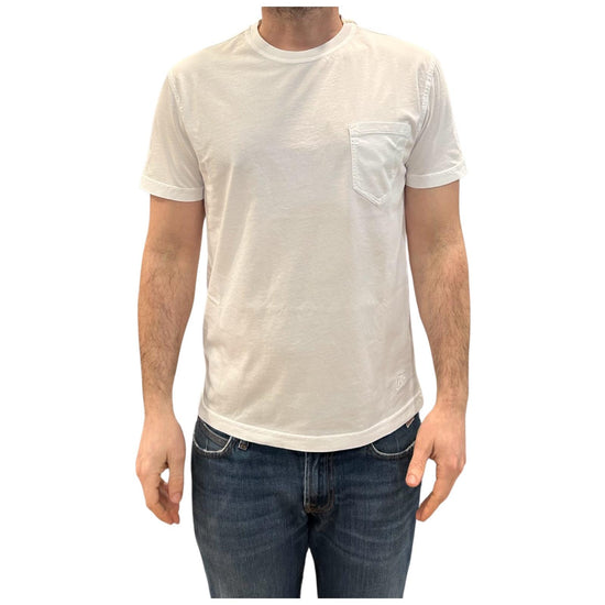 T-shirt Uomo con taschino White 1002 WHITE BL'KER 