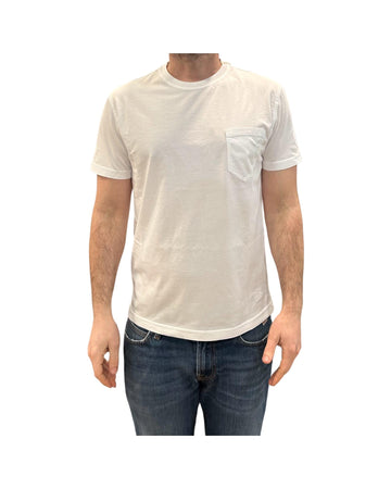 T-shirt Uomo con taschino White 1002 WHITE BL'KER 