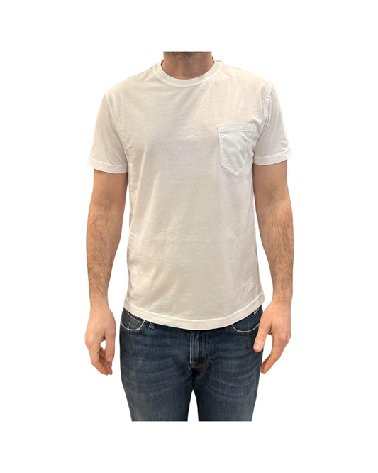 T-shirt Uomo con taschino White 1002 WHITE BL'KER 