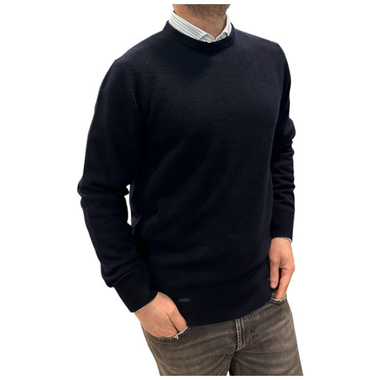 Maglione in cashmere Blu navy 87100 135 CAVALIERI MILANO 