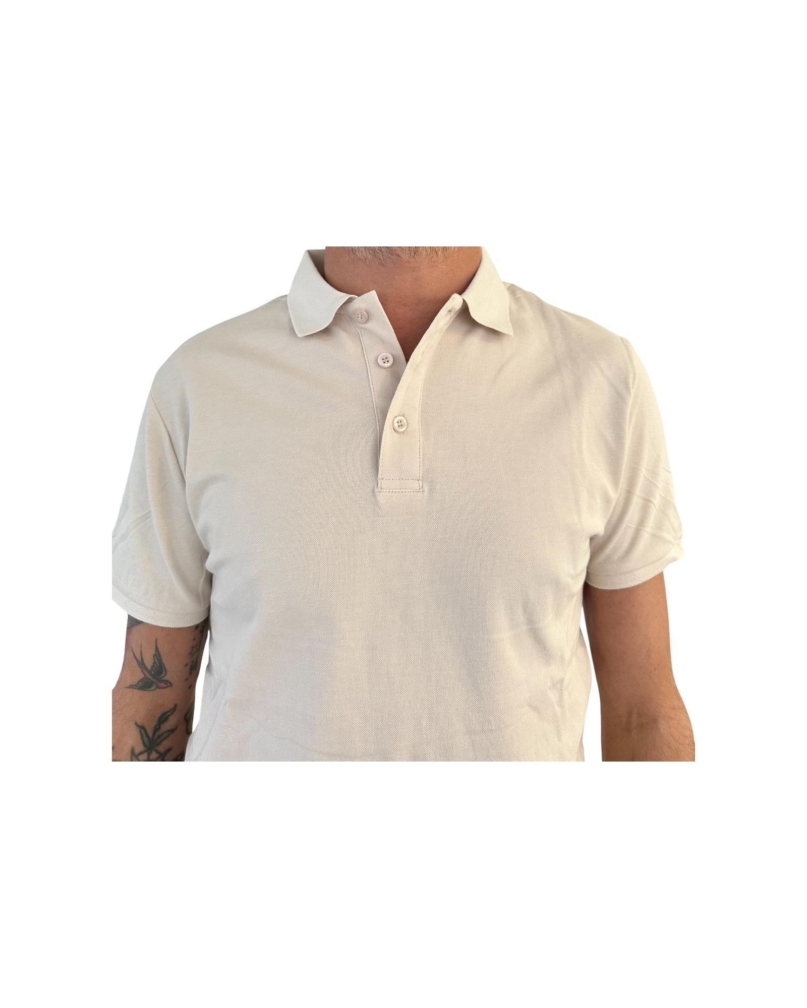 Polo in cotone Beige POLO COTONE BEIGE RE.VI.VAL 
