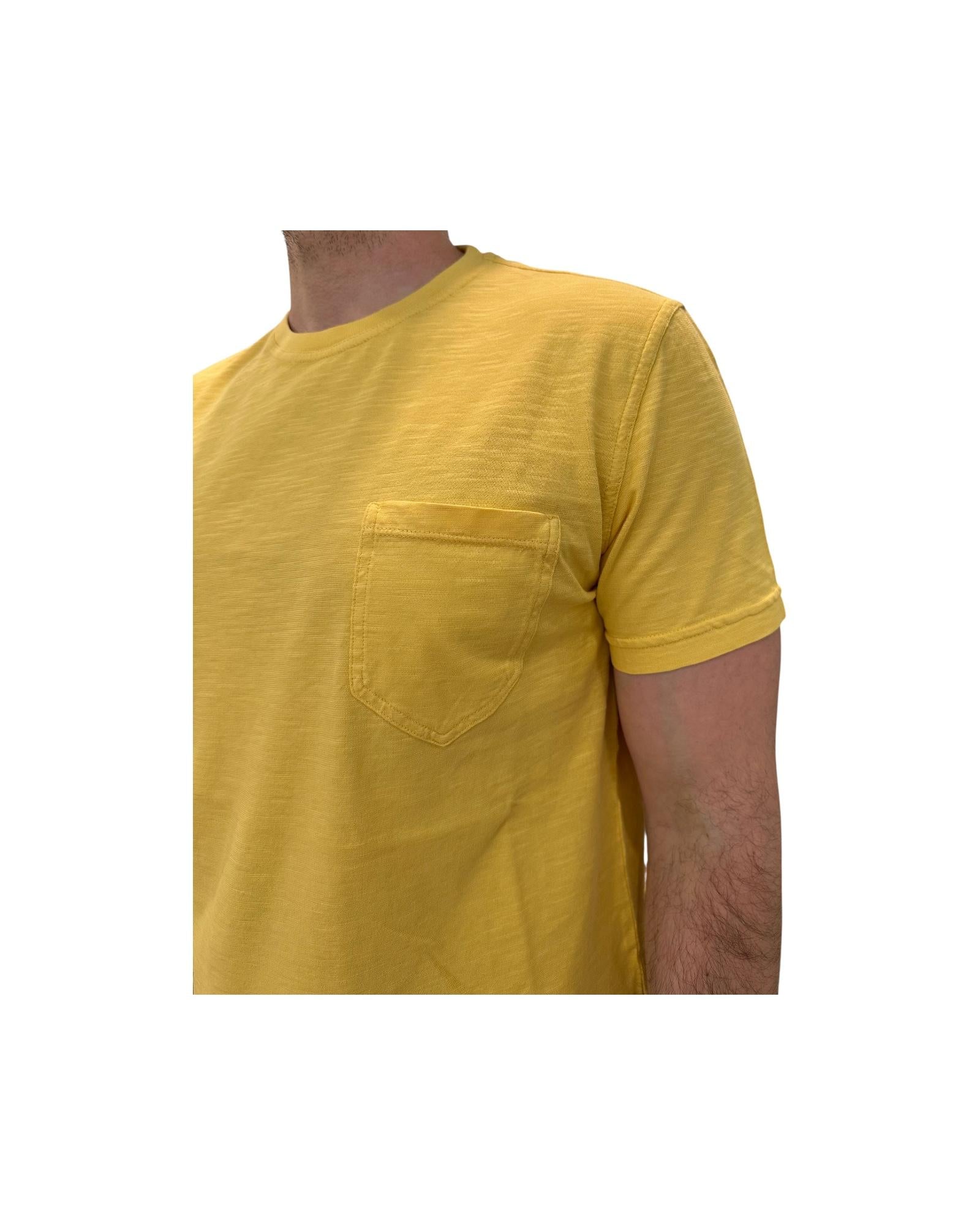 T-shirt Uomo Casco Bay Fiammata yellow 1001 YELLOW BL'KER 