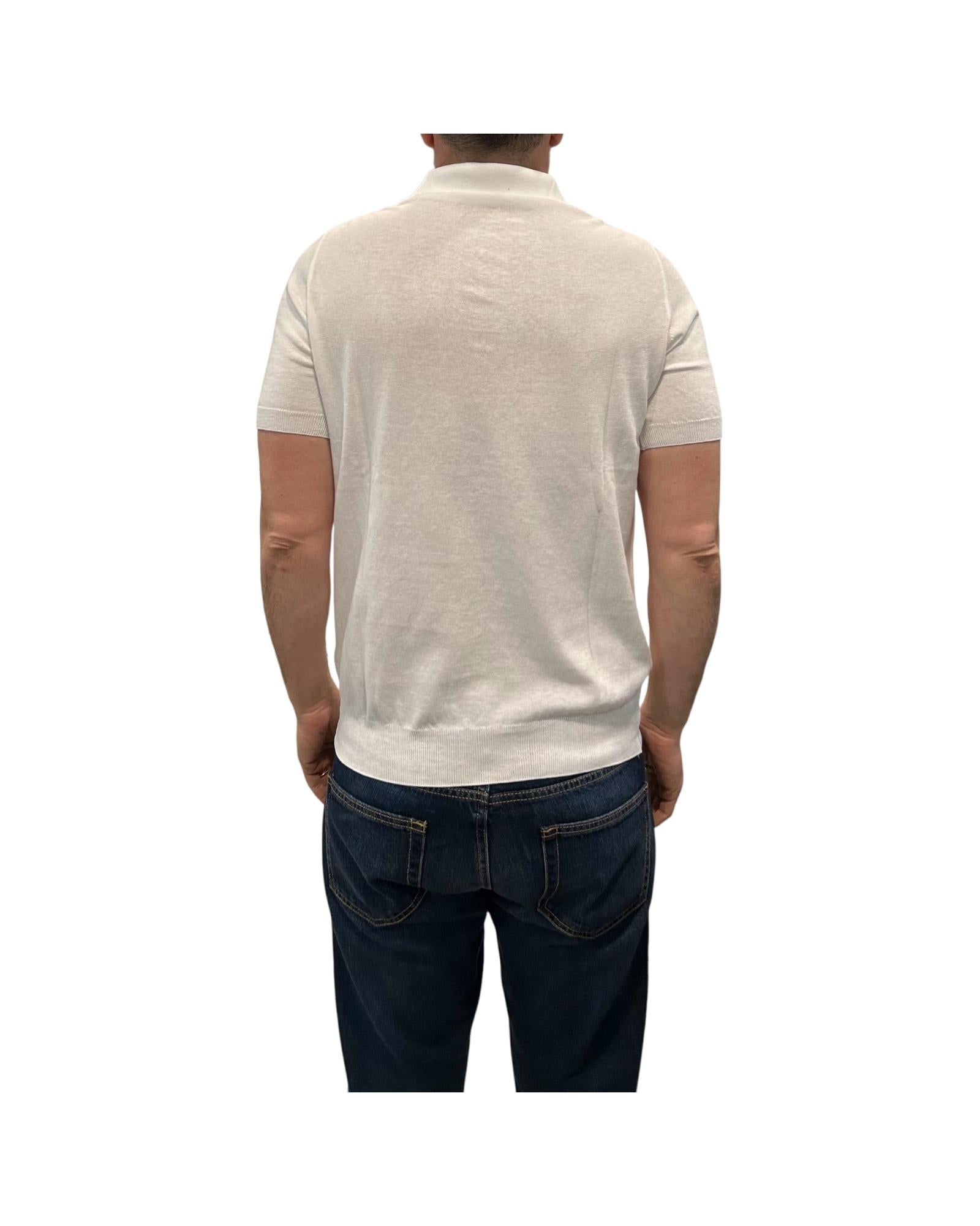 Polo in cotone Crepe Latte 12106 100 RETOIS 