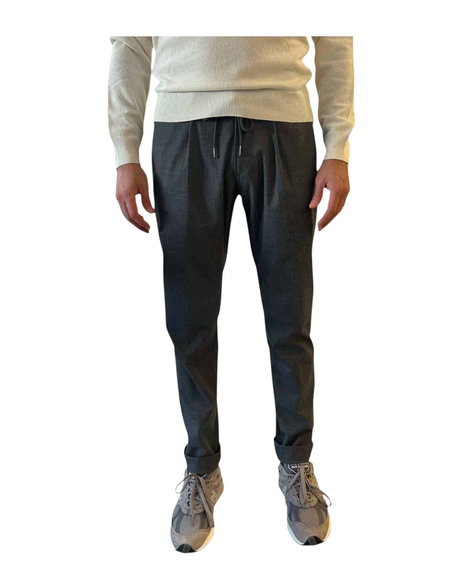 Pantalaccio in flanella Dark grey 049 BRISTOL FLANELLA DARK GREY MODFITTERS 