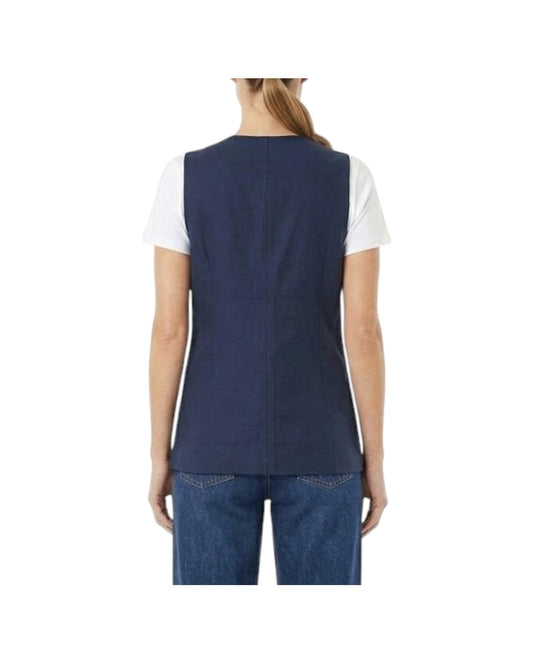 Gilet in viscosa Blue GIULY VISC27 IMPURE 