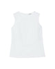Top in popeline bianco