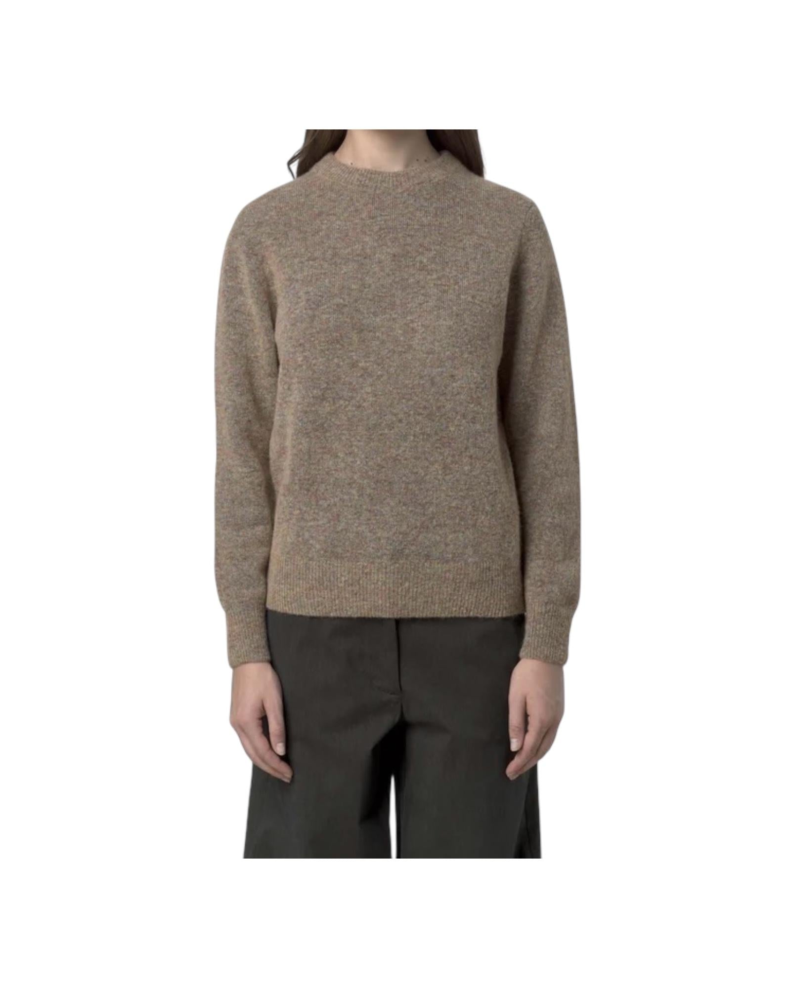 Maglione girocollo in lana Pink dust mix K4138MW KB4 K-way