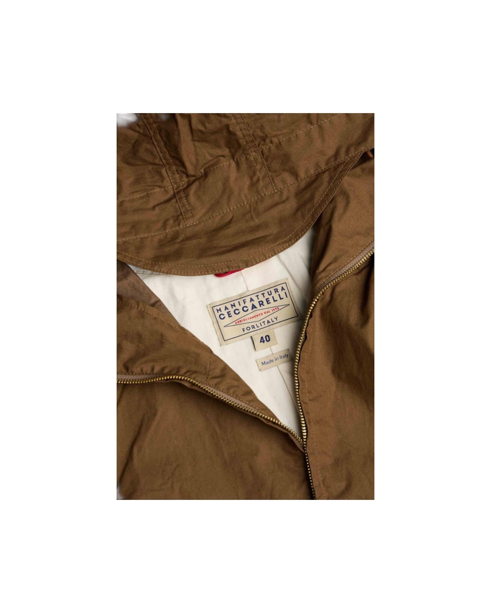 Blazer Coat with Hood Dark tan 6006CE DARK TAN MANIFATTURA CECCARELLI 