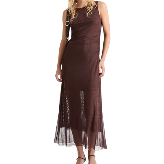 Abito in tulle foderato Marrone ALBUM 003 MARELLA 