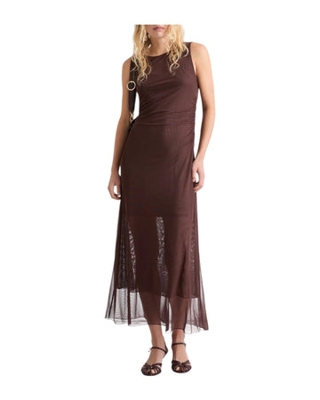 Abito in tulle foderato Marrone ALBUM 003 MARELLA 