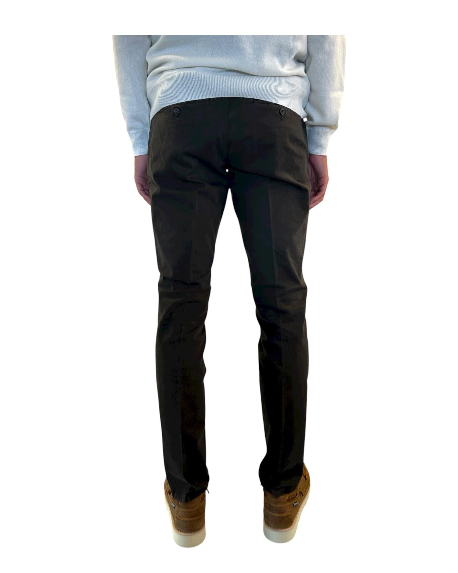 Pantalone New Rolf in gabardina Read brown RRU013C8700112 C0241 ROY ROGER'S 