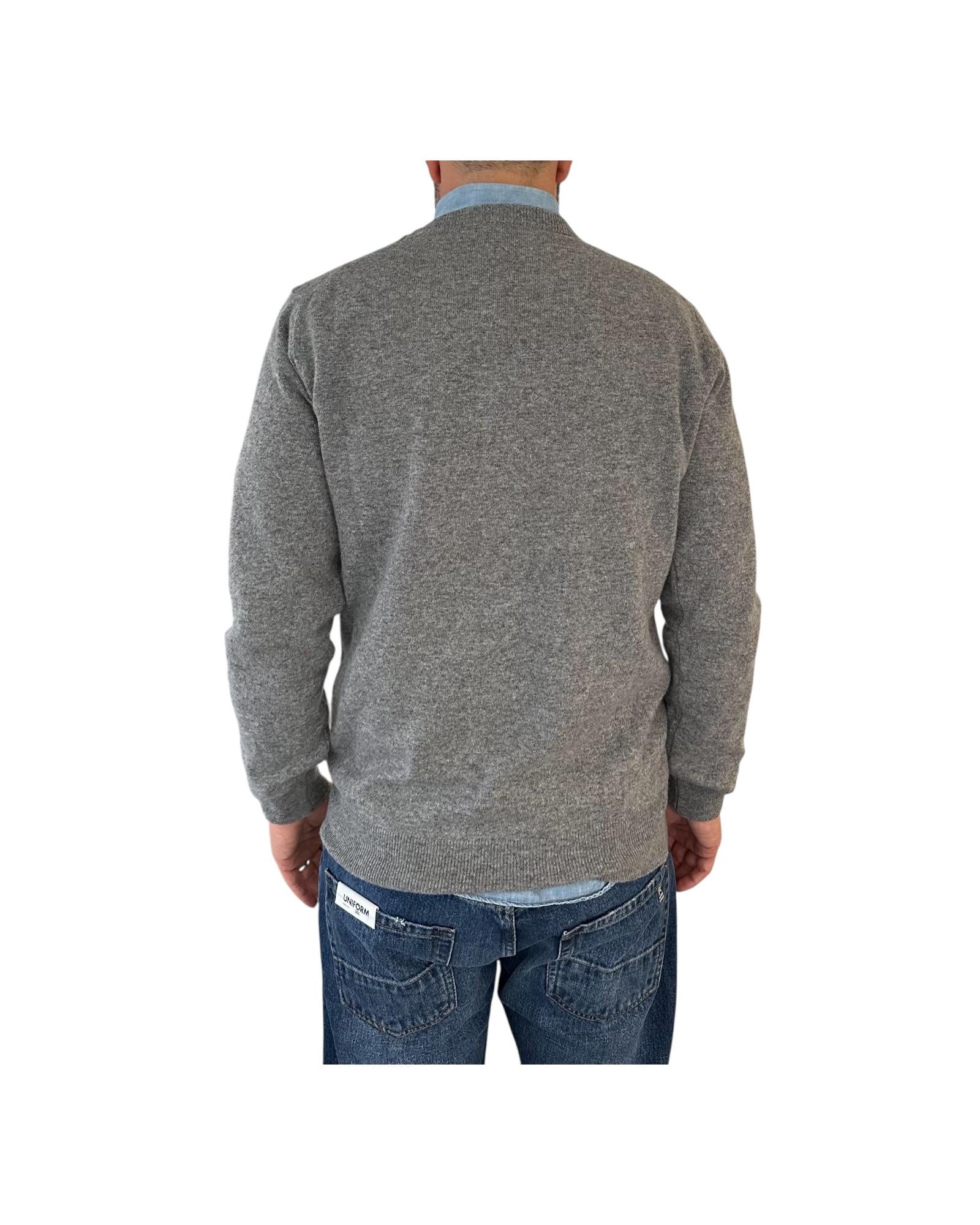 Maglione a girocollo con ricamo Mi me faccio i cassi miei! HER0024 03394I MC2 SAINT BARTH