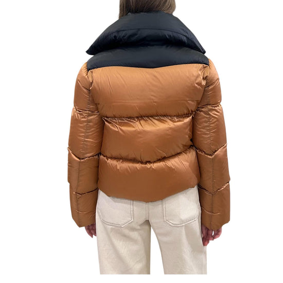Piumino crop Rame CHANTEL B01 MUSEUM 