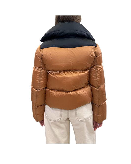 Piumino crop Rame CHANTEL B01 MUSEUM 