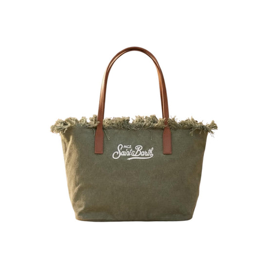 City Bag in canvas Verde CBMF001 00587L MC2 SAINT BARTH 