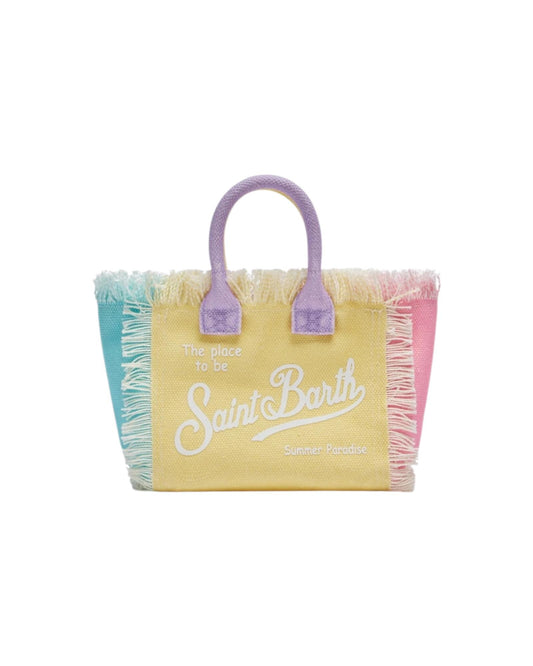 Borsa Colette in canvas di cotone Multicolor COL0001 02576L MC2 SAINT BARTH 