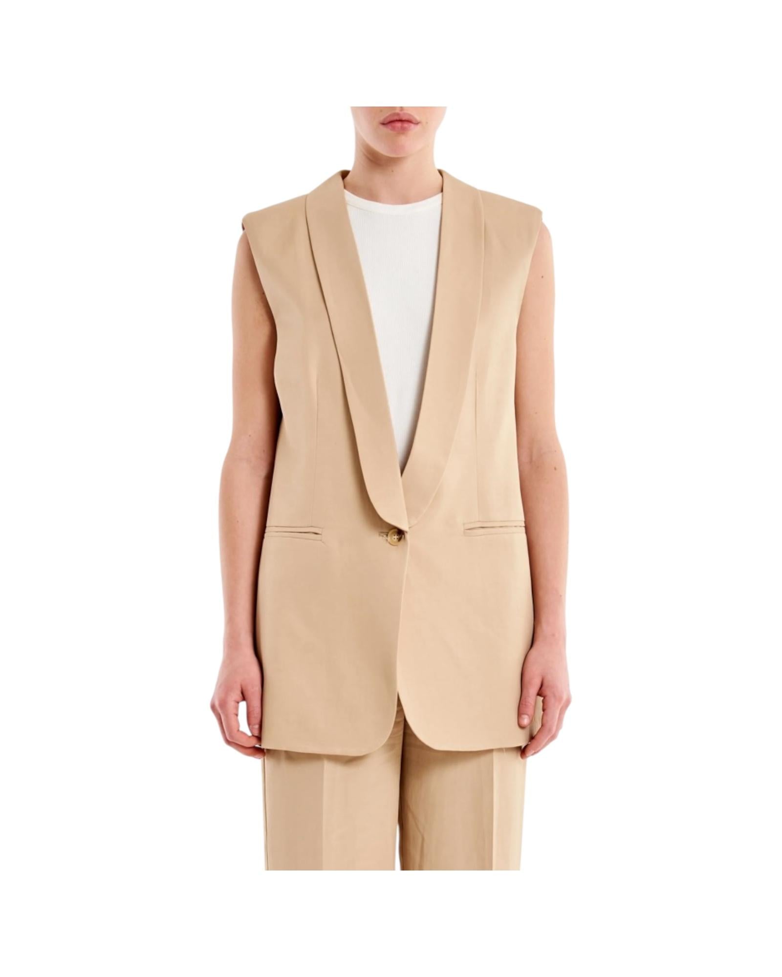 Gilet Smanicato Beige TAB0243 BEIGE VICOLO 