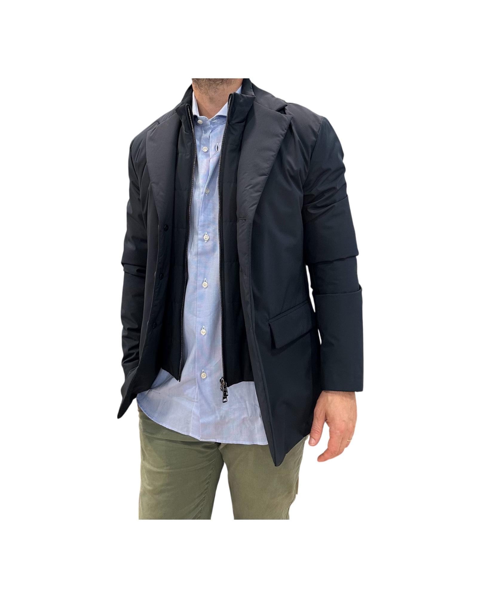 Cappotto Adam Blu navy A313ADAM640N053 799 AT.P.CO 