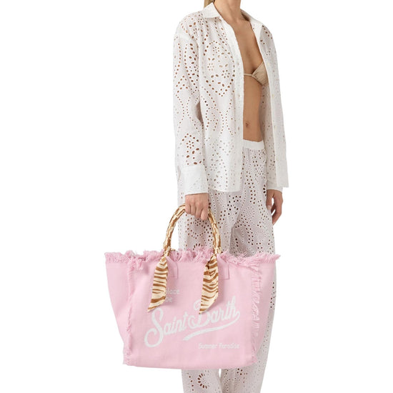 Borsa Vanity canvas stampa safari Rosa VANI045 09249L MC2 SAINT BARTH 