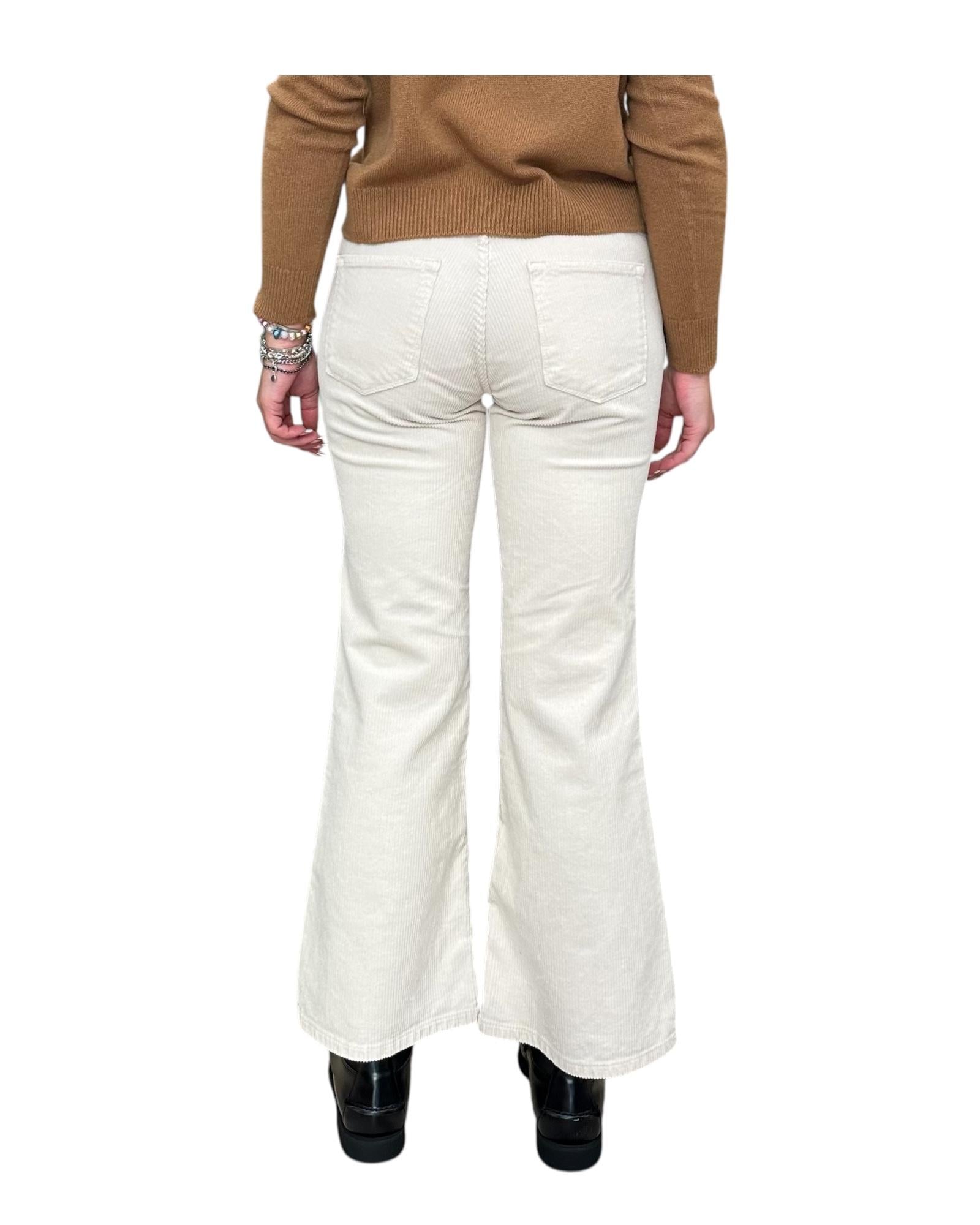 Pantalone Bellona in velluto Ecru BELLONA 5 ECRU God save denim 