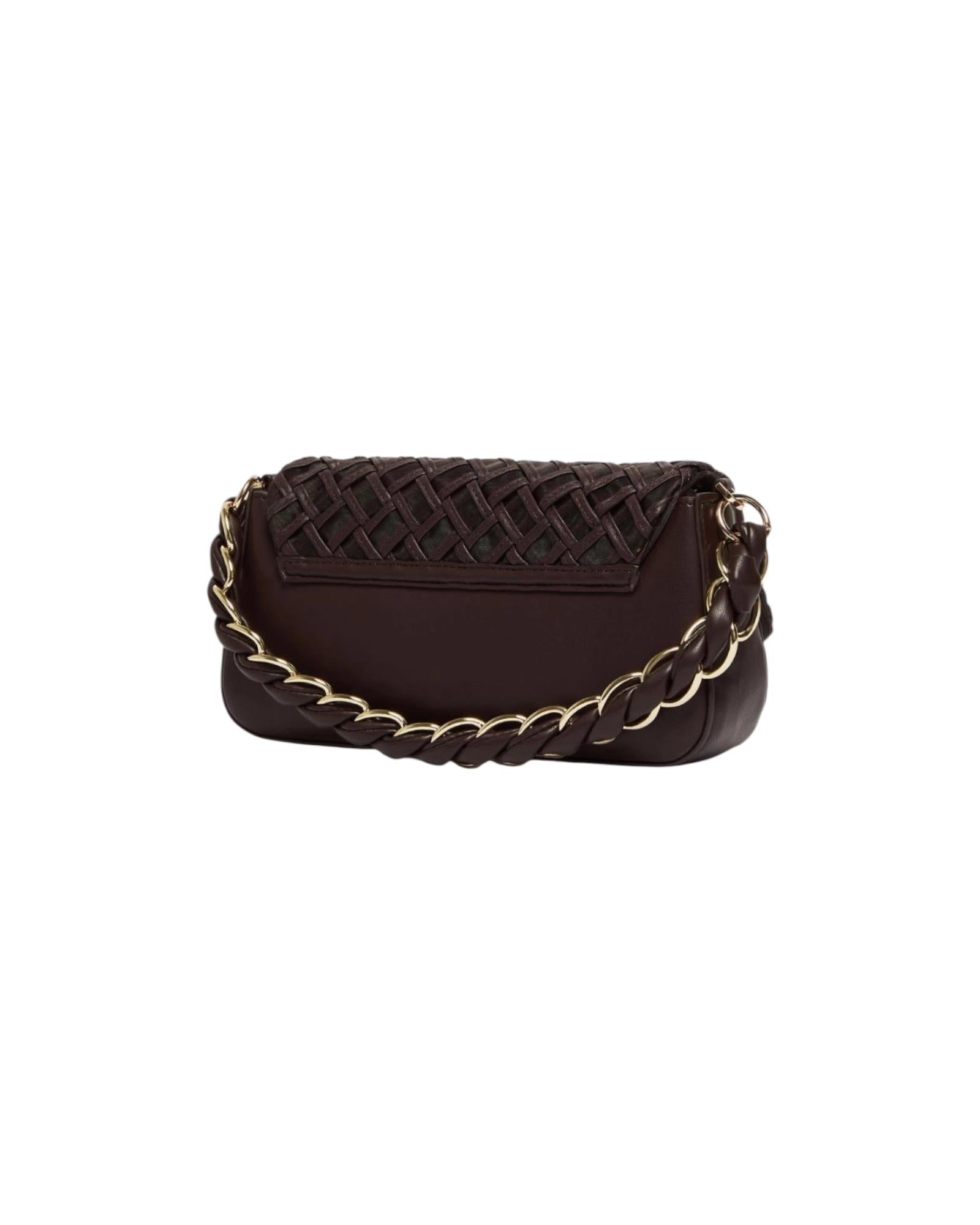 Borsa Le Muse medium con intreccio Testa di moro EMILY 002 MARELLA 