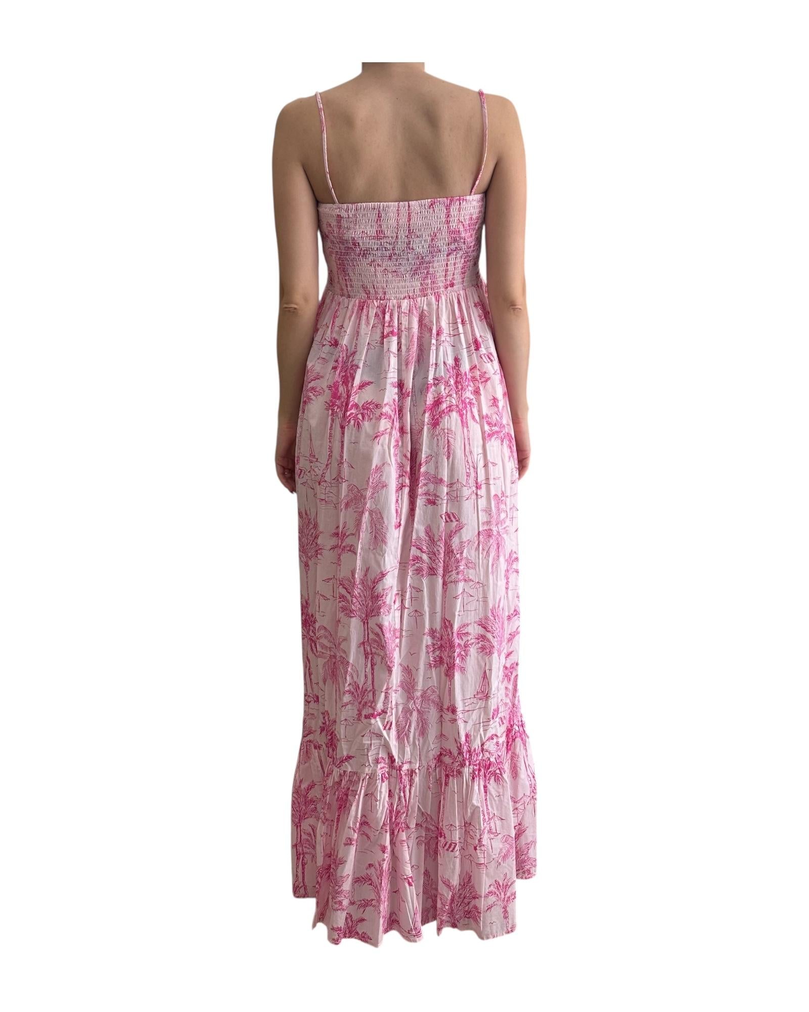 Abito lungo Fantasia rosa JME002 01272F MC2 SAINT BARTH